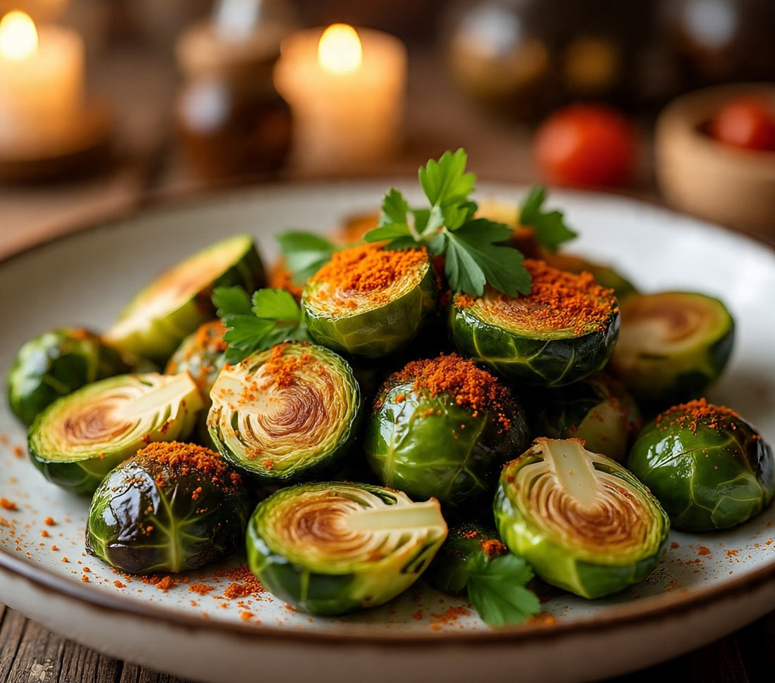 Butter Roasted Brussel Sprouts with Cajun Seasoning