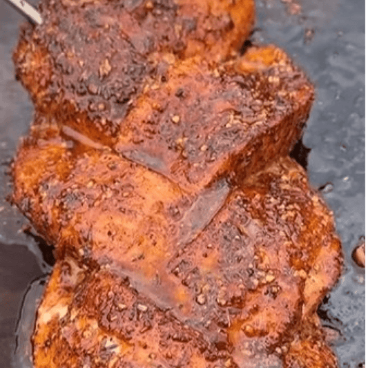 Cajun salmon with cajun honey butter glaze